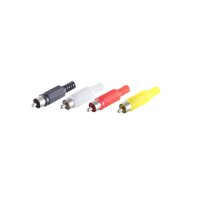 shiverpeaks®--Cinchstecker SET 4-teilig, rot,...