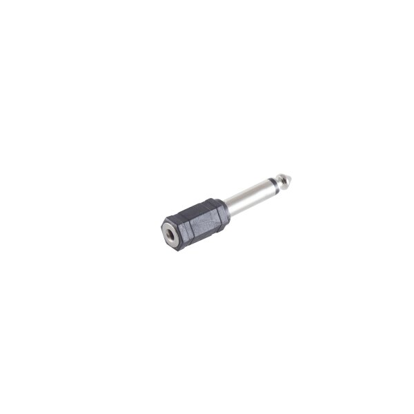 shiverpeaks®--Adapter, Klinkenstecker Mono 6,3mm auf Klinkenkupplung  Mono 3,5mm