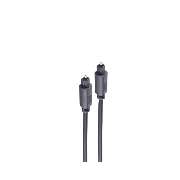 shiverpeaks®--Lichtwellenleiterkabel 4,0mm, Toslink-Stecker auf Toslink-Stecker, 0,5m