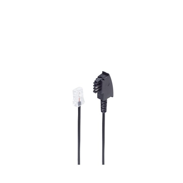 shiverpeaks®--Telefon-Routerkabel, TAE-F-Stecker auf RJ 45 Stecker, A-4, B-5, 0,25m