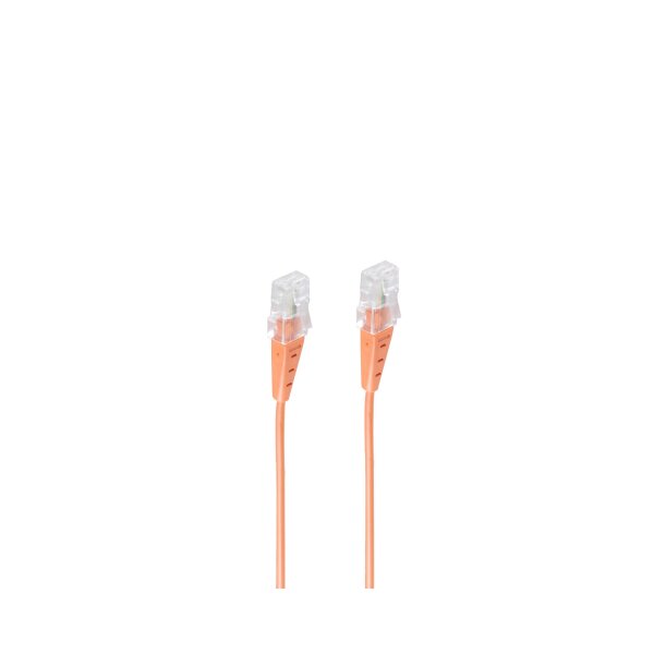 shiverpeaks®--ISDN-Anschlusskabel, RJ45 Stecker auf RJ45 Stecker, Rundkabel, 4-adrig, orange, 0,5m