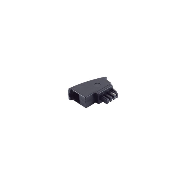 shiverpeaks®--Telefonadapter, TAE F-Stecker auf Western-Kupplung 6/4, Import, Festadapter, schmal