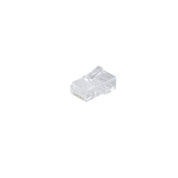 shiverpeaks®--Netzwerk Modular-Stecker RJ45 8polig, 8 Kontakte belegt, für Rundkabel--VE 100