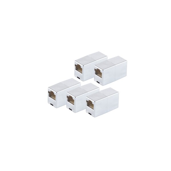 shiverpeaks®--cat. 5 Kabelverbinder RJ45 -metallisiert-geschirmt--VE5