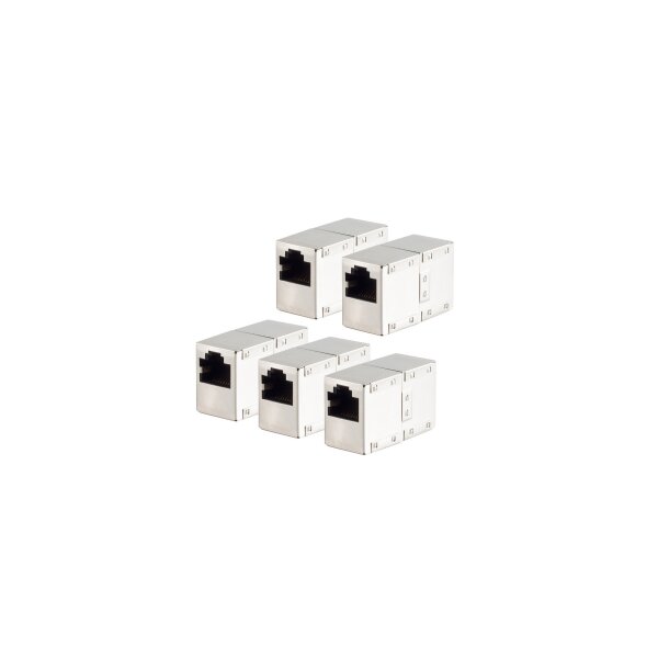 shiverpeaks®--cat. 5 Kabelverbinder RJ45 -vollmetall-geschirmt--VE5