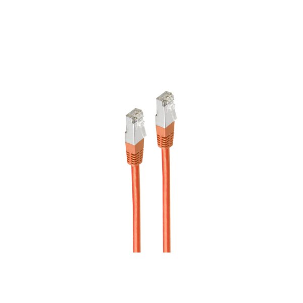 shiverpeaks®--Patchkabel Netzwerkkabel cat. 5e SF/UTP orange 0,25m