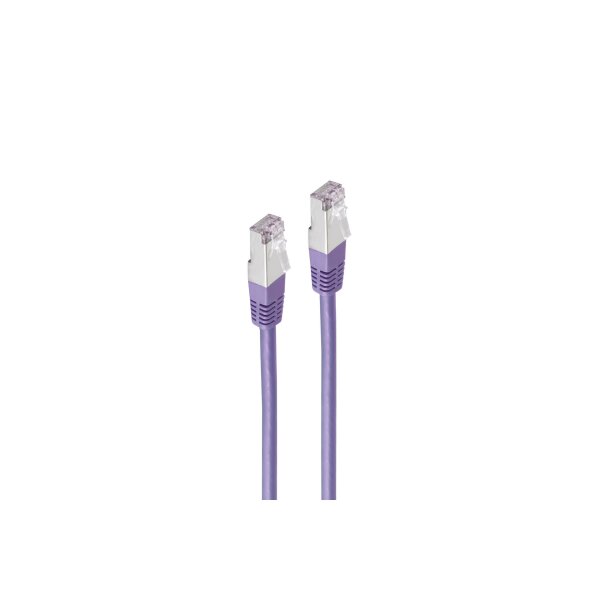 shiverpeaks®--Patchkabel Netzwerkkabel cat. 5e SF/UTP violett 0,25m