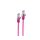 shiverpeaks®--RJ45 Patchkabel-Flachkabel, Flat U/FTP m. CAT 7 Rohkabel, slim, magenta, 3,0m