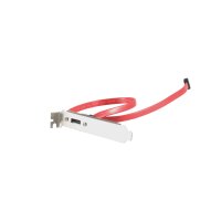 shiverpeaks®--S-ATA zu e-SATA Slotblech, 1-PORT, incl...