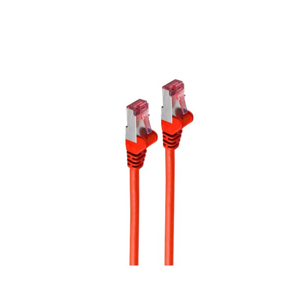 shiverpeaks®-Patchkabel S/FTP cat. 6A, PIMF---HALOGENFREI---GHMT-ZERTIFIZIERT--- rot, 0,25m