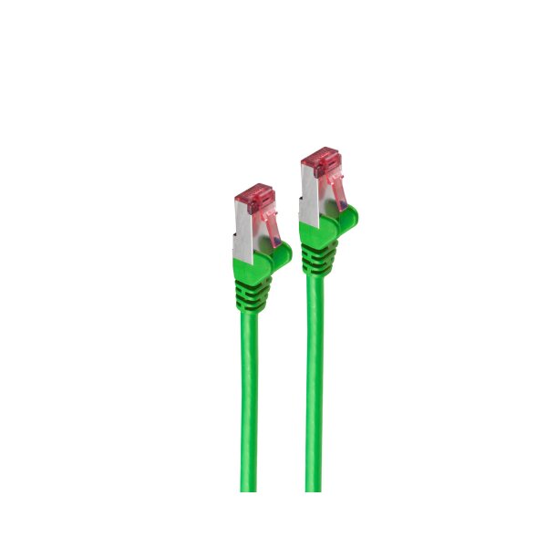 shiverpeaks®-Patchkabel S/FTP cat. 6A, PIMF---HALOGENFREI---GHMT-ZERTIFIZIERT--- grün, 1,0m