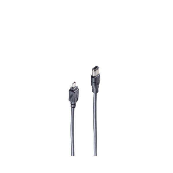 shiverpeaks®--FireWire-Anschlusskabel, IEEE 1394B Kabel, 9-pol Stecker auf 1394A 4-pol Stecker, 1,8m