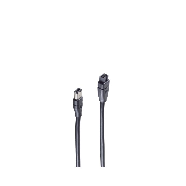 shiverpeaks®--FireWire-Anschusskabel, IEEE 1394B Kabel, 9-pol Stecker auf 1394A 6-pol Stecker, 1,0m