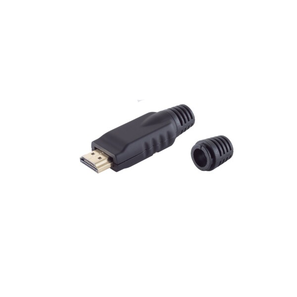 shiverpeaks®--HDMI-Stecker, Metalll, Selbstmontage, 4K2K kompatibel, schwarz