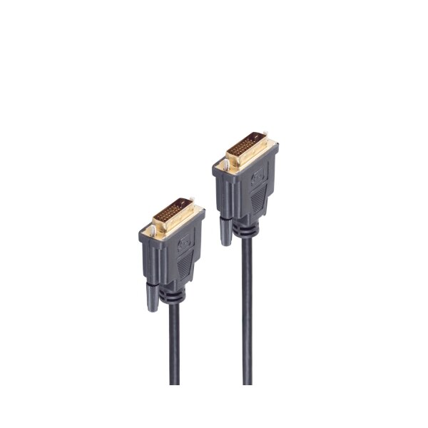 shiverpeaks®--DVI Anschlusskabel--DVI-D Stecker auf DVI-D Stecker 24+1, Dual-Link, 3,0m