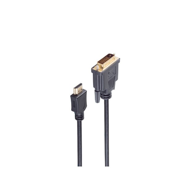 shiverpeaks®--HDMI-DVI Anschlusskabel, HDMI Stecker auf DVI-D (24+1) Stecker, 1,5m