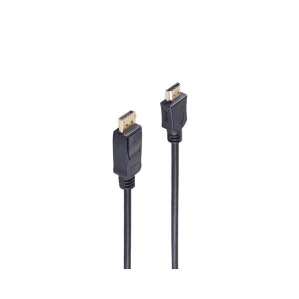 shiverpeaks®--Displayport Anschlusskabel. Displayport Stecker auf HDMI Stecker, 1m