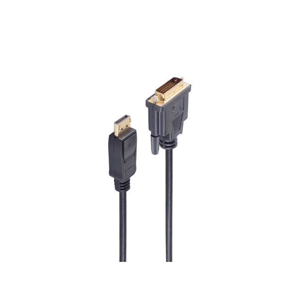 shiverpeaks®--Displayport Anschlusskabel. Displayport Stecker auf DVI 24+1 Stecker, 3m