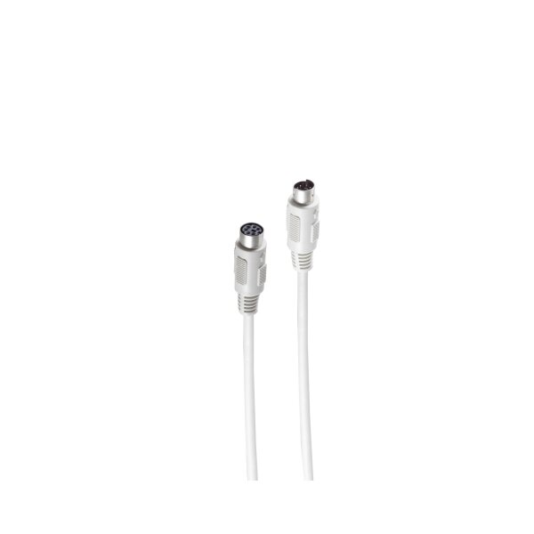 shiverpeaks®--PS2 Verlängerung, 6-pol. Mini DIN-Stecker auf 6-pol. Mini DIN-Kupplung, 1,8m