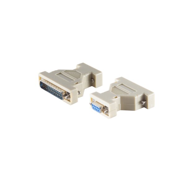 shiverpeaks®--SUB-D Adapter, 9-pol. Sub-D-Kupplung auf 25-pol. Sub-D-Stecker