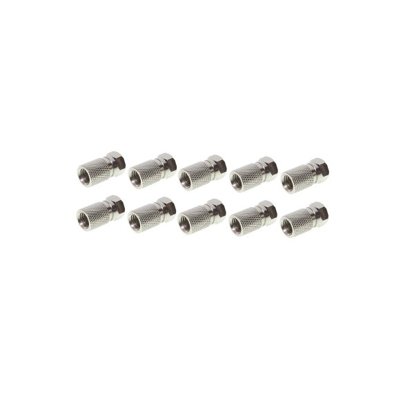 shiverpeaks®--F-Stecker 8,0, mit großer Mutter-VE10