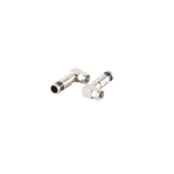 shiverpeaks®--F-Kompressions- Winkelstecker für Kabel 7,2mm