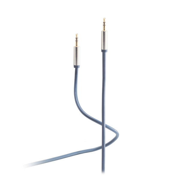 Flexline®-3,5mm Audio Klinkenkabel, hochflexibel, 2x 3,5mm Metall Klinkenstecker, 3m