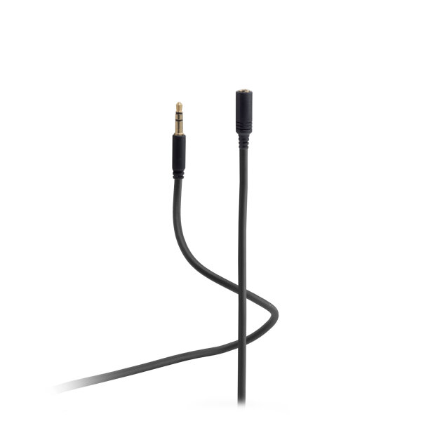 Flexline®-Audio Klinkenverlängerung, 3,5mm Mini Klinken Stecker auf Kupplung, hochflexibel, 1,5m