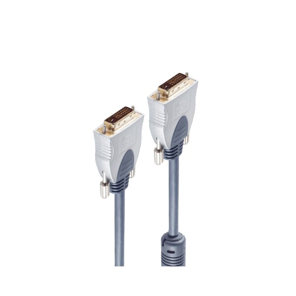 shiverpeaks®-PROFESSIONAL DVI-D Verbindungskabel, 24+1, Dual-Link, mit 2x Ferrit, 1,00m