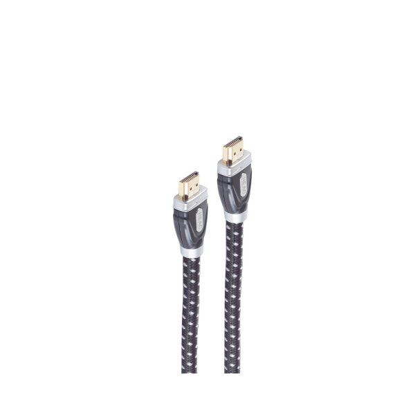 shiverpeaks®--HDMI-Anschlusskabel VOLLSCHIRMUNG, HDMI-Stecker auf HDMI-Stecker, Wollummantelung 3,5m