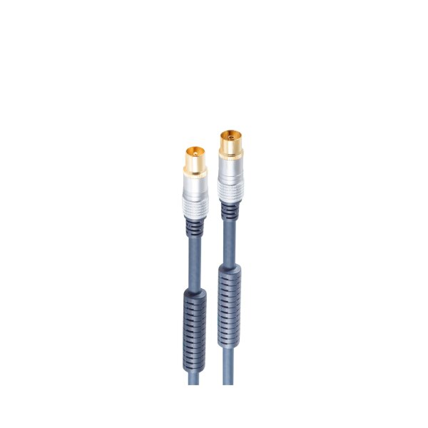 shiverpeaks®-PROFESSIONAL Antennen (Koax)-Anschlusskabel mit Mantelstromfilter, RG59U, 1,50m