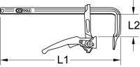 Ganzstahl-Schnellspann-Schraubzwinge, 80x160mm