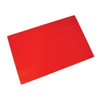 Schreibunterlage, 52x35cm, PVC, rot