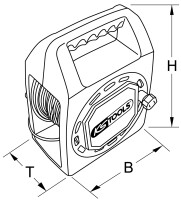 Testronic Prüf-Kabeltrommel, 30m