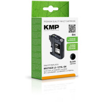 KMP Patrone Brother LC-127XLBK black 1200 S. B64 refilled