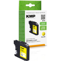 KMP Patrone Brother LC-22UY yellow 1200 S. B73Y refilled