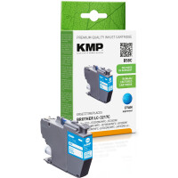 KMP Patrone Brother LC-3217C cyan 550 S. B58C refilled