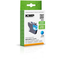 KMP Patrone Brother LC-3217C cyan 550 S. B58C refilled