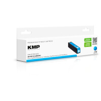 KMP Patrone HP NR.981X cyan pigm. 10000 S. Hybrid-Chip refilled