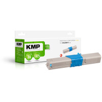 KMP Toner OKI 46508711 cyan 3000 S. O-T57X remanufactured