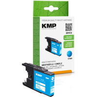 KMP Patrone Brother LC-1280XLC  1200 S. cyan remanufactured