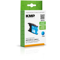 KMP Patrone Brother LC-1280XLC  1200 S. cyan remanufactured