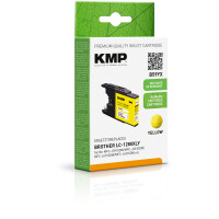 KMP Patrone Brother LC-1280XLY  1200 S. yellow remanufactured