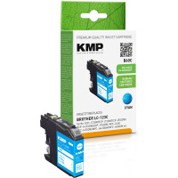 KMP Patrone Brother LC-123C      600 S. cyan remanufactured