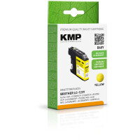 KMP Patrone Brother LC-123Y      600 S. yellow remanufactured