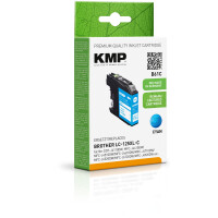 KMP Patrone Brother LC-125XLC   1200 S. cyan remanufactured