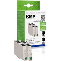 KMP Patrone Epson T0611 black Doppelp. 250 S. E97D...