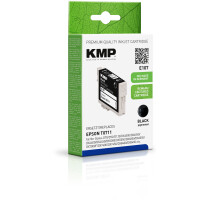 KMP Patrone Epson T0711 black 245 S. E107 remanufactured