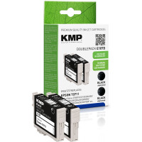 KMP Patrone Epson T0711 black Doppelp. 245 S. E107D...