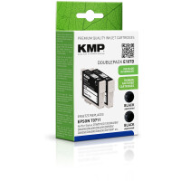 KMP Patrone Epson T0711 black Doppelp. 245 S. E107D remanufactured